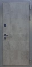 Дверь Тип 8994 Б МГ (Черная фурнитура) - Бетон темный/МДФ